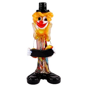 Murano Clown Kunst Glas Figur Original Venezianisch Italienisch H21 cm um 1960 - Bild 1 von 6