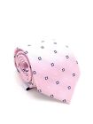 $135 Eagle Men Slim Pink Blue White Check Dot Dress Necktie Skinny Neck Tie 60x3