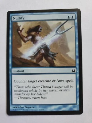 MTG Magic The Gathering Card Nullify Instant Blue Born Of The Gods 2014 - Image 1 of 2