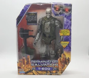 Terminator Salvation Movie Playmates T-600 Glowing LED Eyes 2009 10 Inches New - Picture 1 of 6