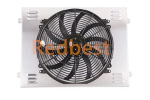 Cubierta y ventilador de aluminio para camioneta Chevy GMC C10 C20 C30 K10 K20 1963-66 22,75" W - Imagen 1 de 4
