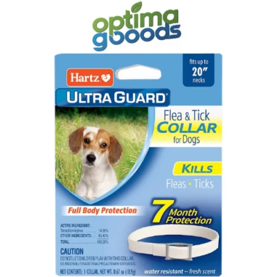 Hartz UltraGuard Flea & Tick Collar for Dogs and Puppies, 7 Month Flea, White - Image 1 of 4
