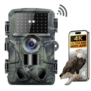 4K 48MP 60MP Wildlife Trail Camera Night Vision PIR Motion Sensor Hunting Camera - Picture 1 of 41