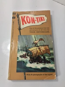1964 Kon-Tiki Across the Pacific by Raft by Thor Heyerdahl ~ Pocket ~ Paperback - Picture 1 of 10