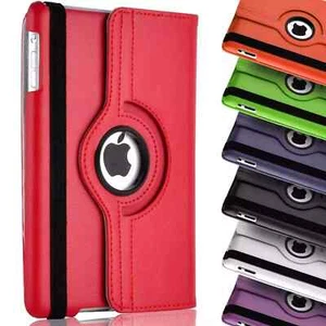 360 Rotating Case For iPad 234 9.7 Mini 2/3/4/5/6 7.9" Smart Leather Stand Cover - Picture 1 of 25