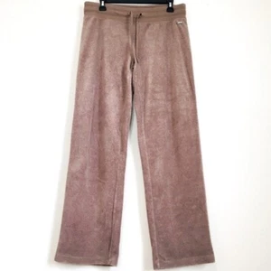 Calvin Klein High Waist Tan Wide-Leg Velour Pull On Slouchy Pants - Bild 1 von 15