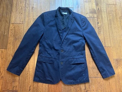Fossil Men’s Blazer Size 38 Navy Blue Casual ** Inside Pocket Linings Torn** - Image 1 of 4