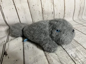Vintage 1981 Manatee Plush the Manatee Toy Co Stuffed Animal Gray 11" Soft - Picture 1 of 8