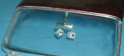 1/18 Scale Pair of "Fuzzy" Dice for Classic Muscle Car Rear View Mirror - Ertl - Image 1 of 3