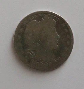 USA  Quarter Dollar  Münze von 1901 aus meiner Sammlung - Bild 1 von 2