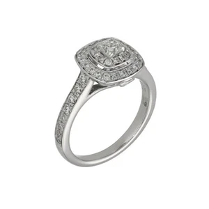 Ladies 18ct White Gold Diamond Cluster Ring - 0.70ct - Picture 1 of 6