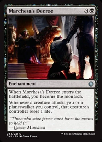 MTG Marchesa's Decree, Conspiracy 2: Take the Crown, Heavily Played, English - Image 1 of 1