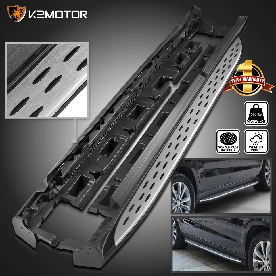 Fits 2013-2018 Mercedes-Benz GL450 GLS X166 Aluminum Running Board Side Step Bar Foto 1 de 4