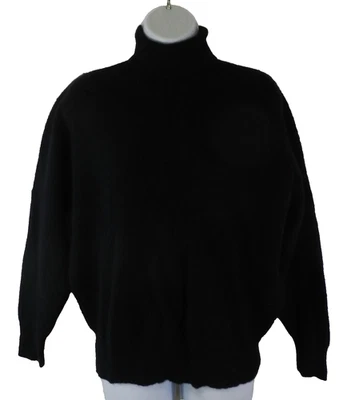 Suéter de lana de cordero/angora The Limited vintage talla GRANDE suéter negro (nnn90) Foto 1 de 4