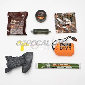24H Outdoor Survival Bundle - camping outdoor filter prepper pack ration go-bag - Picture 1 of 3