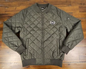 Spy Optic California Bomber Jacket Adult S Army Green Quilted Puffer Full Zip - Picture 1 of 11