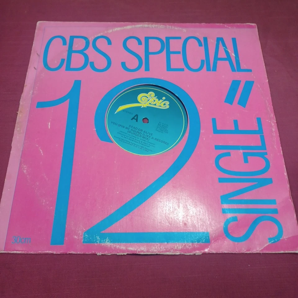 Dead Or Alive – You Spin Me Round (Like A Record) 12" Single, VINYL NM - Image 1 of 4