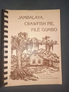 Vintage 1987 Jambalaya, Crawfish Pie, File Gumbo Cookbook Cajun Creole Recipes - Picture 1 of 9