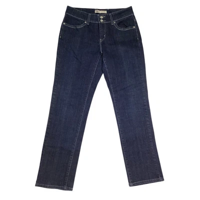 Levi's 529 изогнутый узкие ноги растяжка темно стирка джинсовой ткани женщин 12 М - Изображение 1 из 4