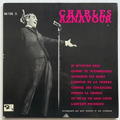 Charles Aznavour - Je M’voyais Déjà 10” Vinyl Barclay – 80135 w/ POSTER - Image 1 of 4