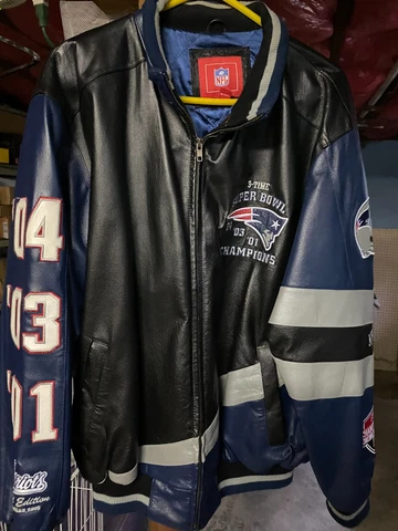 New England Patriots 3X Super Bowl Champions leather jacket, limited edtion Cover