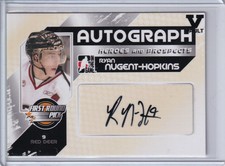  2010-11 ITG Heroes and Prospects Autographs Ryan Nugent-Hopkins SP AUTO - VAULT