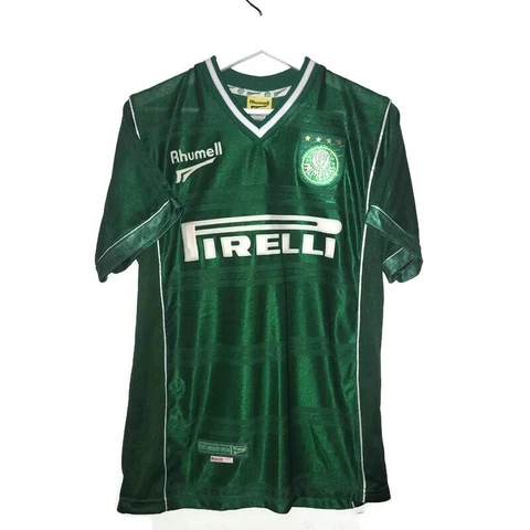 Vintage Rhumell Palmeiras home soccer jersey 2001 Alex #10 size M Cover