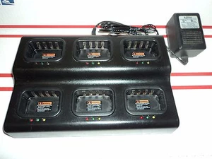 Used KBC-06Q Kirisun 6-Unit Radio Charger MULTI-SLOT RAPID CHARGER Six Way - Picture 1 of 8