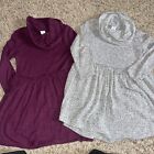 Bundle Old Navy Knit Cowl Neck Lightweight Sweater Dresses Longsleeve Girls 3T