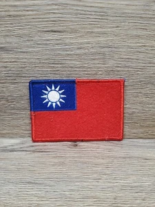 TAIWAN TAIWANESE FLAG REPUBLIC OF CHINA WHITE SUN PATCH - Picture 1 of 4