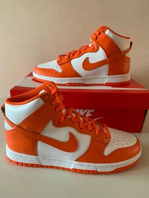 NIKE DUNK HIGH RETRO ORANGE SYRACUSE - EUR 42 - US 8.5 - UK 7.5 DS NEUF - Photo 1/4