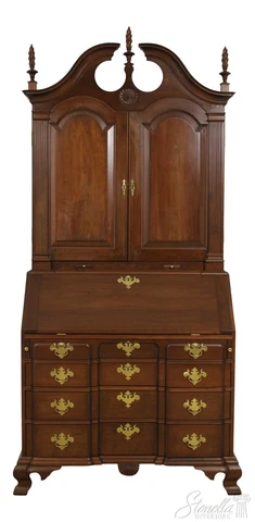 51519EC: Bench Made Cherry Blind Door Secretary Desk Cover