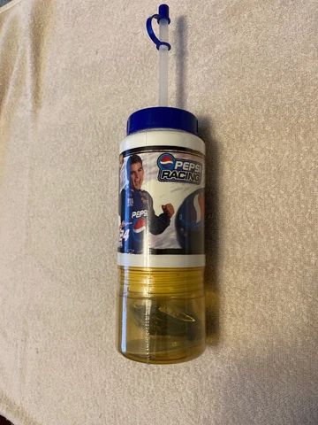 Nascar Jeff Gordon #24 Pepsi drinking water bottle Snack container w/1:24 car Cover