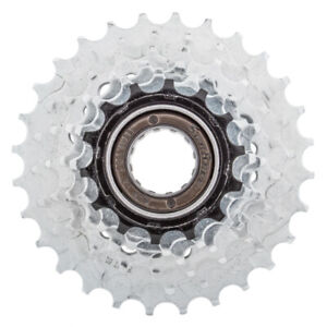 SunRace M2A 6-speed Freewheel - 14-28t, Chrome/Black