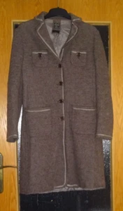 BBJ Studio Damen 100% Wolle Walk Mantel Futter Braun Gr. 38-40 - Bild 1 von 9