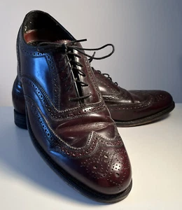 Vintage Florsheim Imperial Wingtip Oxford Dress Shoes 10D Brogue Formal Luxury - Picture 1 of 15