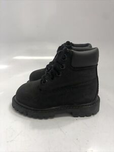 Timberland 6 Inch Premium TB012807 Toddler's Black Boots Size 4C OB1113 *NO BOX*