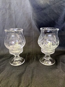 Gorham Lady Anne Kristall Hurricane Fee Teelicht Votivkerzenhalter - Bild 1 von 8