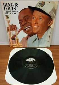 Bing Crosby & Louis Armstrong Bing & Louis Vinyl LP Metro M-591 1966 Repress - Picture 1 of 5