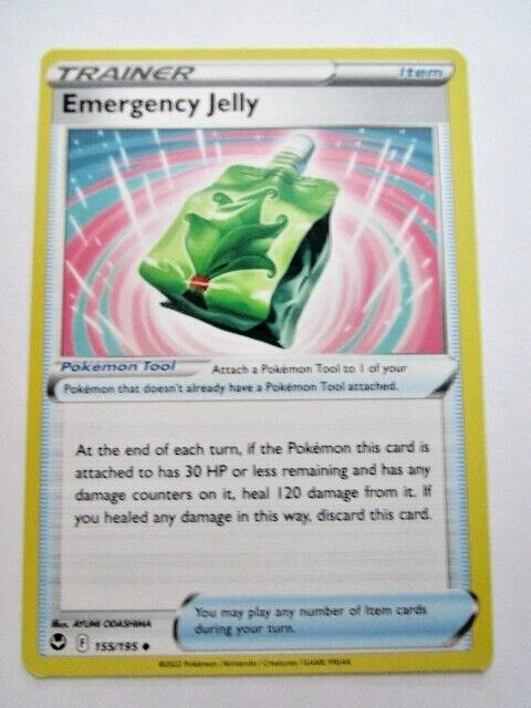 Pokémon Emergency Jelly 155/195 Uncommon Silver Tempest Near Mint!! - Image 1 of 1