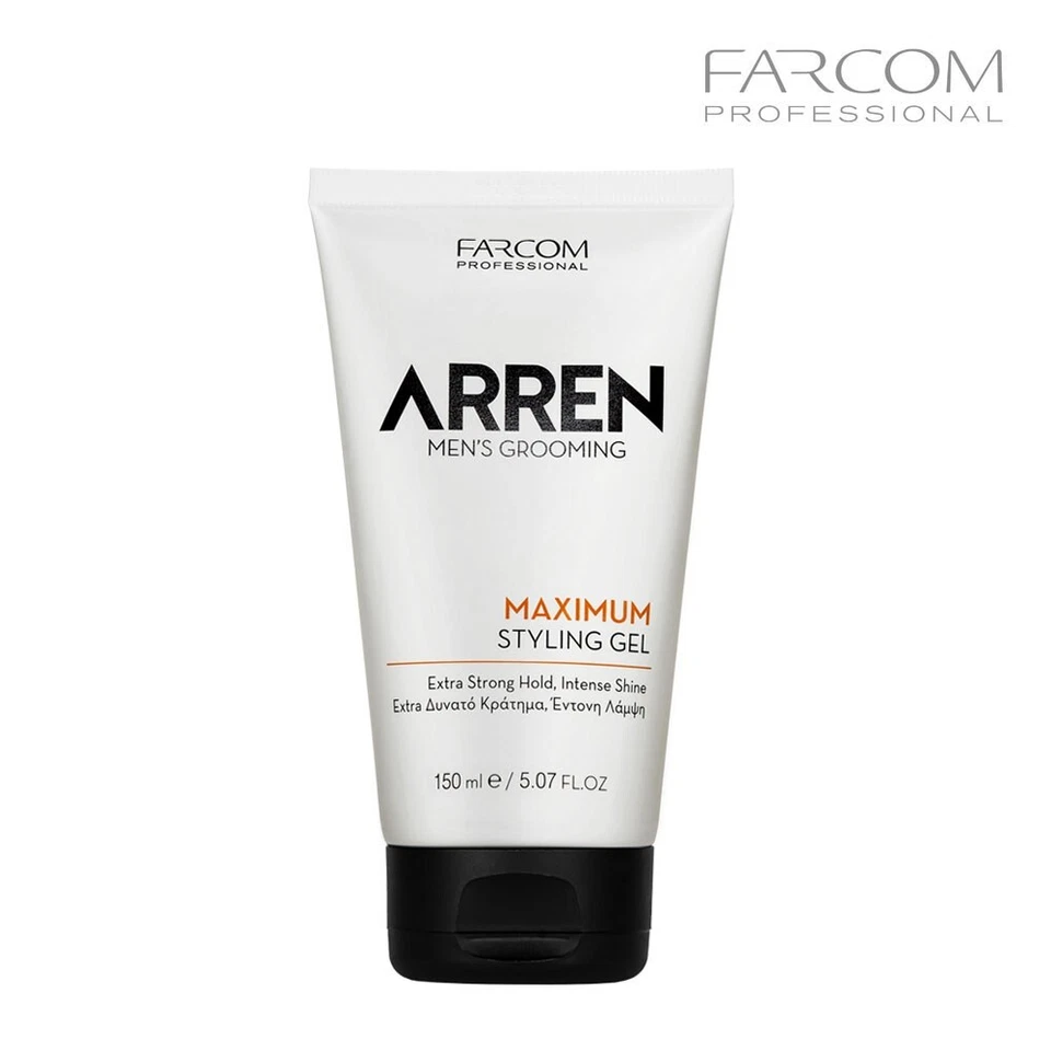 FARCOM ARREN STYLING GEL MAXIMUM HOLD 150 ML Extra Strong Intense Shine