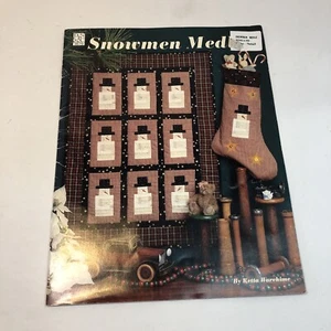 Snowmen Medley Quilt Book Retta Warehime Wall Hanging Stocking Table Runner - Picture 1 of 4