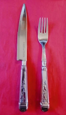 Rare Fogo de Chao Churrascaria Brazilian Steak House Knife & Fork Set - Image 1 of 4