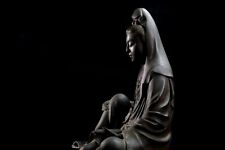 Japanese Antique Bronze Kannon Bosatsu The Buddhist Goddess of Mercy