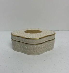Vintage Lenox Windsor Deckelbox 24K Gold Akzent handdekoriert 80er Jahre Regency - Bild 1 von 16