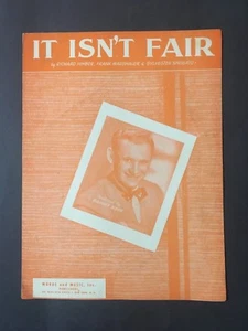 It Isn't Fair 1933 Sheet Music  - Sammy Kaye - Picture 1 of 2