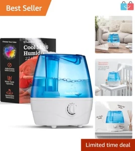 Compact Cool Mist Humidifier with Touch Control - Ideal for Bedrooms & Offices - Picture 1 of 11