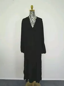 Maxi Vestido Target Mujer Damas Negro Manga Completa Talla 20 Usado en Excelente Condición - Imagen 1 de 5