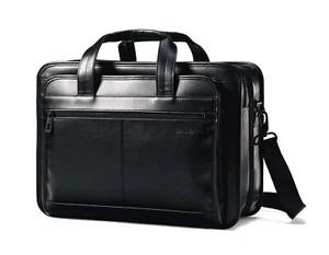 Porte-documents extensible en cuir Samsonite 17" noir - Photo 1/5