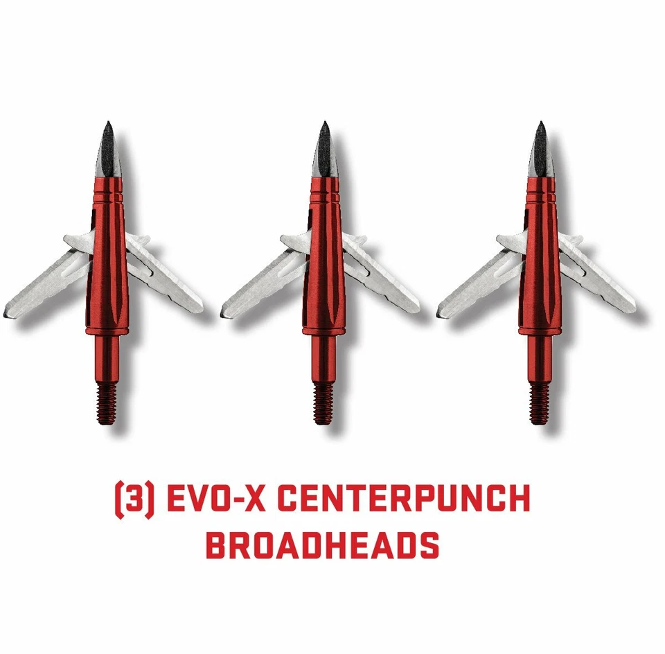 @NEW@ TenPoint EVO-X CenterPunch Broadheads! center punch 100 Grain 1 7/8" - Image 1 of 1